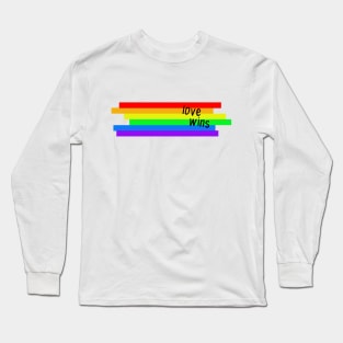 Love Wins Gay Pride Equality Freedom Rights Rainbow Cute Gift Transgender Long Sleeve T-Shirt